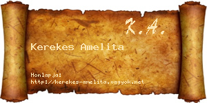 Kerekes Amelita névjegykártya